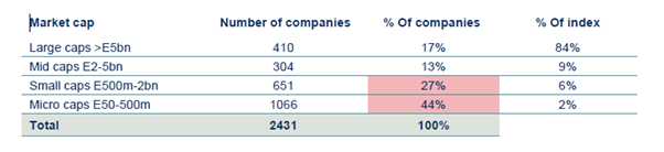 Small cap market